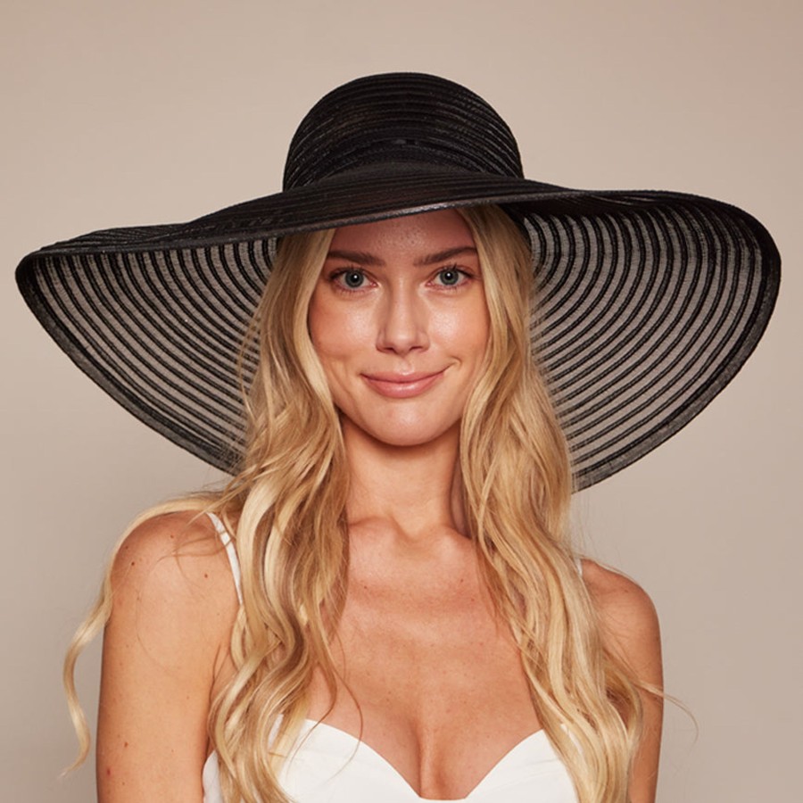 Clearance Sunny In Black Horsehair Sunhat