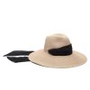 Wholesale Cassidy In Sand W/Black Scarf Fedora