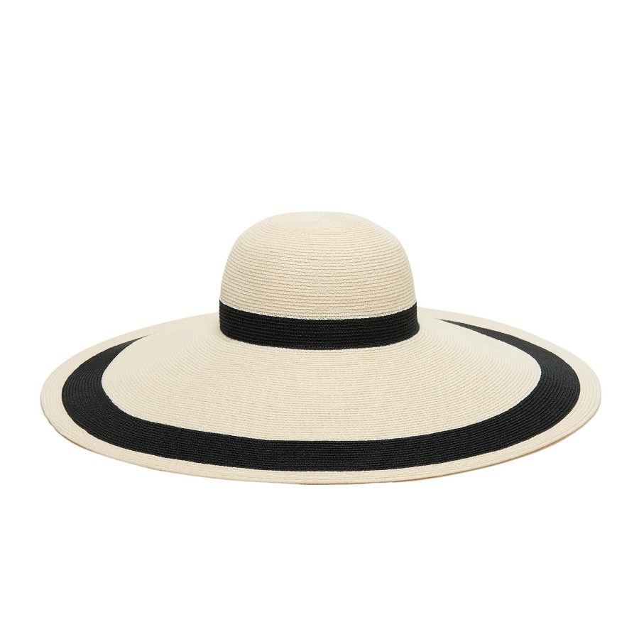 Best Sunny In Ivory/Black Sunhat