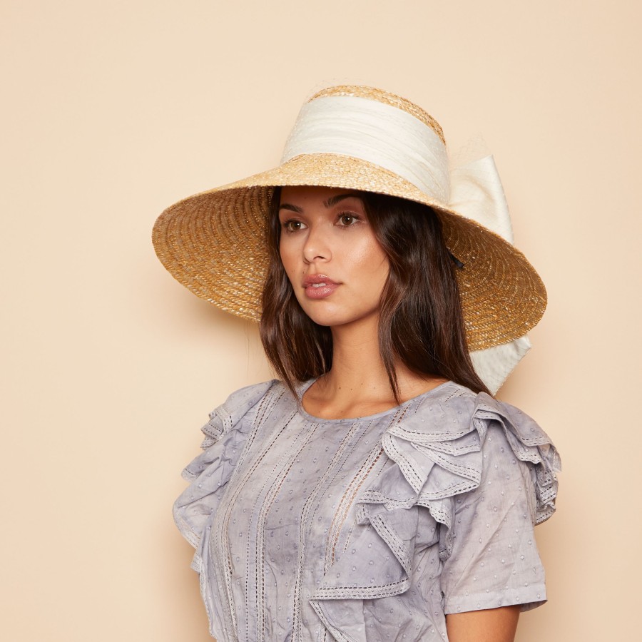 Best Mirabel In Ivory Birdcage Sunhat