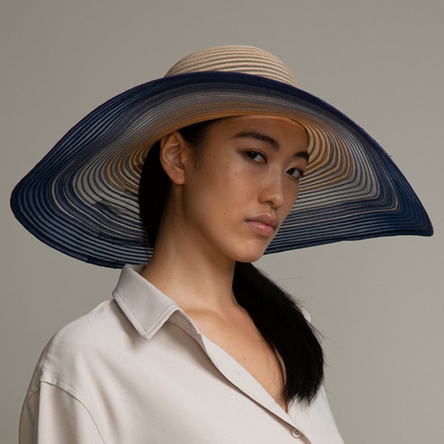 Wholesale Sunny In Beige/Blue Sunhat