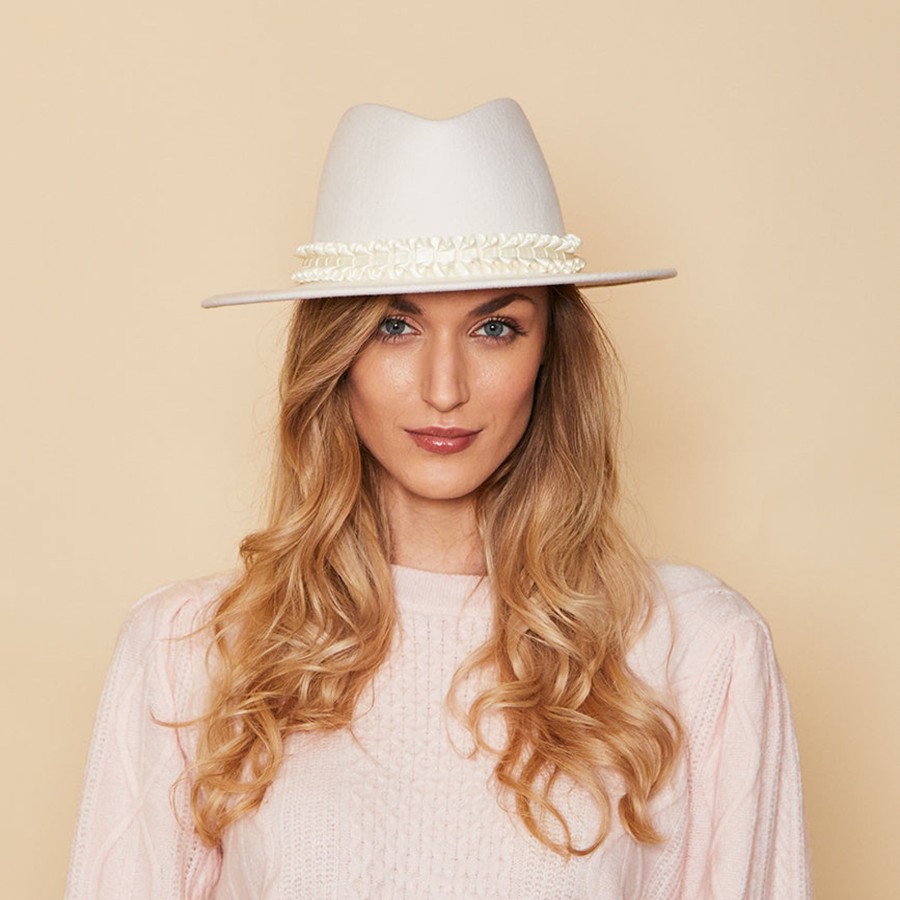 Online Blaine In Winter White Fedora