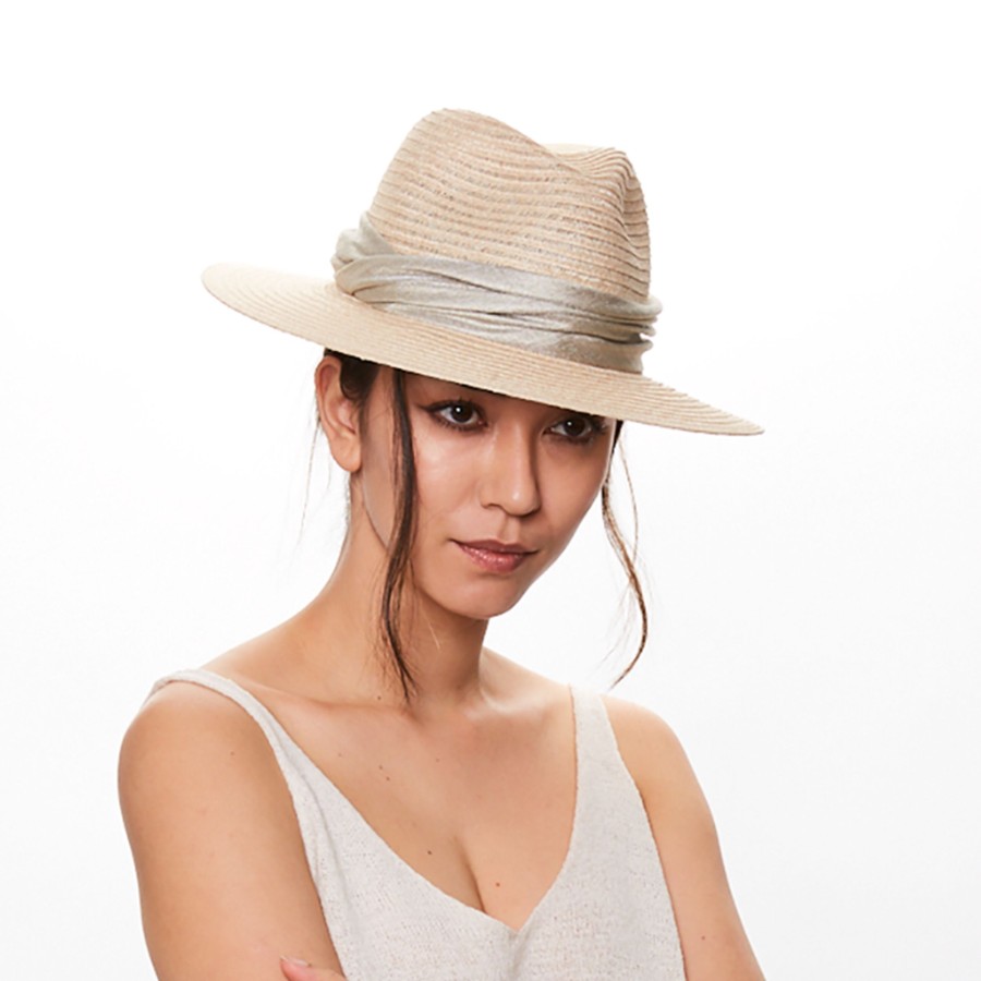 Hot Courtney In Natural Hemp Fedora